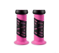 Empuñaduras de manillar de bicicleta para niños, material de goma, antideslizante e impermeable, para triciclos y scooters, sujeción segura (rosa)