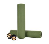 Empuñaduras De Manillar ESI Extra Gruesas De Silicona - Verde Bosque