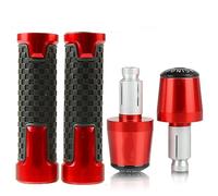 Empuñaduras De Mano Para Motocicleta Para K&awasaki ZG1000 CONCOURS 1992-2006 1995 1996 7/8 ''22mm, Manillar Antideslizante, Enchufe De Extremos De Agarre De Mano Piezas(Rojo)