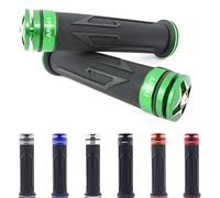 Empuñaduras de Motocicleta Agarraderas Puños Universales 22/24mm compatible con Django 50, 125, S, Sport, Evasion (Lase/Verde)
