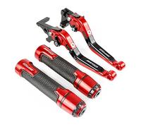 Empuñaduras de Palanca de Embrague de Freno para Motocicleta Suzuki GS500F 2004-2008 2009 2010(Red)
