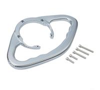 Empuñaduras de pasajero para CFMOTO 250-1250 Series 2020-2024, mango de barra de agarre de tanque de combustible de aleación de aluminio CNC con ranuras antideslizantes, negro, gris, rojo, azul (gris)