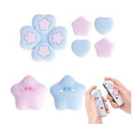 Empuñaduras de pulgar para controlador, agarre de botón de joystick, fundas de silicona para manijas de consola de juegos, calcomanías de botón para viajes, adultos, exteriores, juegos, niños