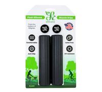 Empuñaduras De Silicona De Felpa - Negro