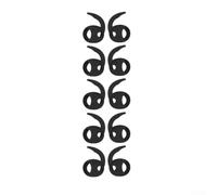 Empuñaduras de silicona suave para auriculares Galaxy Buds 4 y 4Pro, fundas ergonómicas para evitar caídas durante correr, ciclismo, senderismo, 5 pares (color negro)