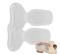 Empuñaduras de talón para zapatos de mujer, código reducido, antidesgaste, 2 en 1, almohadillas de silicona cómodas, almohadillas para talones, parte posterior del talón, ajuste más apretado, zapato