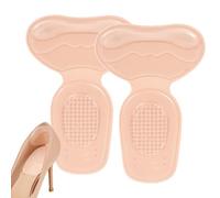 Empuñaduras de talón para zapatos de mujer, código reducido, antideslizante, 2 en 1, almohadilla de talón de silicona, almohadillas de talón para la parte posterior del talón, ajuste más apretado