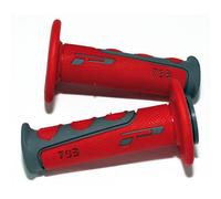 EMPuñaduras del manillar PROGRIP 793, Cross, gris/rojo, para manillares de 7/8 pulgadas, cerrado, negro-rojo