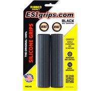 Empuñaduras ESI MTB De Silicona Estriadas Gruesas Negras