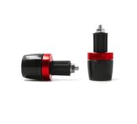Empuñaduras Manillar Moto 7/8" Extremos Tapón Extremo Deslizante | Para FAZER FZ8 FZ 8 Todos Los Años Contrapeso Tapones extremo manillar(ROJO)
