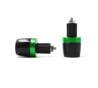 Empuñaduras Manillar Moto 7/8" Extremos Tapón Extremo Deslizante | Para FAZER FZ8 FZ 8 Todos Los Años Contrapeso Tapones extremo manillar(Verde)