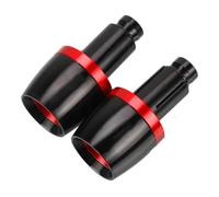 Empuñaduras Manillar Motocicleta Extremos Barra Tapón Deslizante | Para CB600 CB900F Hornet 250 CB600F CB599 CB650F Contrapeso Tapones extremo manillar(ROJO)