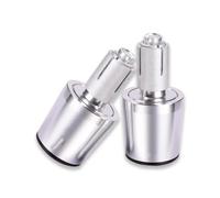 Empuñaduras Manillar Motocicleta Tapón Extremo para KYMCO AK550 | Para KYMCO XCITING 250 300 350 400 400S 500 Centro De La Ciudad 125 300i Tapones extremo manillar(Plata)