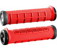 Empuñaduras ODI Elite Pro Lock On Rojo Quemado Negro
