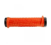 Empuñaduras ODI Troy Lee Designs Lock-On Con Abrazaderas - Naranja/Negro