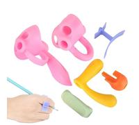 Empuñaduras para lápices, soporte para bolígrafos para niños | 6 ayudas de escritura a lápiz - Herramienta de corrección de postura 'Empuñadura para niños, ayuda ergonómica para la escritura para