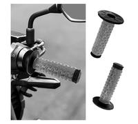 Empuñaduras para Moto de Cross, empuñaduras de Motocicleta de 7/8 Pulgadas, Agarre Antideslizante para manubrio de Motocicleta, Almohada cónica de Poliuretano Pro, Accesorio para Manillar (Gris)