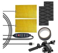 Empuñaduras para motocicleta, control de temperatura, almohadilla de agarre térmica, agarre antideslizante para manillar de bicicletas, más cálida para furgoneta, ATV, Dirtbike, montaña
