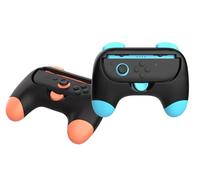 Empuñaduras para Nintendo Switch 2 Joy-Con, diseño de desmontaje de un botón, kit para controlador Switch 2 Joy Cons, paquete de 2 (azul y naranja)