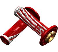 Empuñaduras ROJA / BLANCA Emig Pro V2 Lock-On ODI - H36EPRW