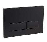 Empyreal placa actuador reemplazo panel frontal de cisterna de inodoro, con juego de varillas de descarga y marco de fijación, para Geberit Sigma 01,20,30, descarga doble(Negro Mate)