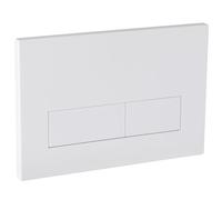 Empyreal placa actuador reemplazo panel frontal de cisterna de inodoro, con juego de varillas de descarga y marco de fijación, para Geberit Sigma 01,20,30, descarga doble(Blanco Mate)