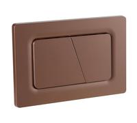 Empyreal placa actuador reemplazo panel frontal de cisterna de inodoro, con juego de varillas de descarga y marco de fijación, para Geberit Sigma 01,20,30, descarga doble(Bronce)