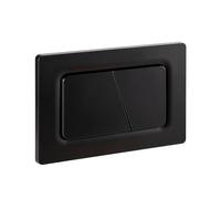 Empyreal placa actuador reemplazo panel frontal de cisterna de inodoro, con juego de varillas de descarga y marco de fijación, para Geberit Sigma 01,20,30, descarga doble(Negro Mate)