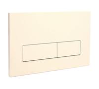 Empyreal placa actuador reemplazo panel frontal de cisterna de inodoro, con juego de varillas de descarga y marco de fijación, para Geberit Sigma 01,20,30, descarga doble (Crema blanco)