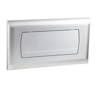 Empyreal Placa de Descarga para Cisterna de WC, Repuesto con Set de Palancas de Descarga, Compatible con Geberit 200F, 115222111,340 x 185mm，1 Pieza(Plata Mate)