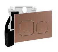 Empyreal Placa de Descarga WC para Geberit Duofix Sigma Delta Negro Bronce | 115610001 Soporte Para Inserción De Pastilla Activa|Doble descarga|246 x 164 mm