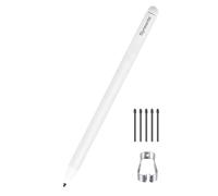 EMR - Lápiz capacitivo con borrador de repuesto para Remarkable 2/Boox/Kindle-Scribe/Wacom/Bigme Tablet Pen de repuesto con plumas/puntas (lápiz capacitivo-blanco)