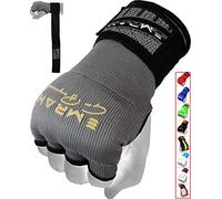 EMRAH Cinta Boxeo Vendas Mano Muñeca Elasticas Interiores Guantes MMA Envolturas Vendaje Kick Boxing -X (Grande, Gris)