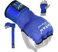 EMRAH Cinta Boxeo Vendas Mano Muñeca Elasticas Interiores Guantes MMA Envolturas Vendaje Kick Boxing -X (Medio, Azul)