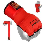 EMRAH Cinta Boxeo Vendas Mano Muñeca Elasticas Interiores Guantes MMA Envolturas Vendaje Kick Boxing -X (Grande, Rojo)
