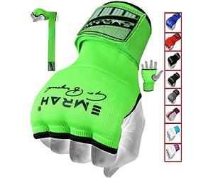 EMRAH Cinta Boxeo Vendas Mano Muñeca Elasticas Interiores Guantes MMA Envolturas Vendaje Kick Boxing -X (Medio, Verde)