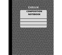 EMRAW COMPOSITION NOTEBOOK: Emraw black Color Cover Composition Book College Ruled Paper 100 Sheet Office Dairy Note Books Journals Meeting Notebook Writing Book For school.