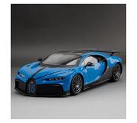 EMRGAZQD Réplica De Coche Vehículos De Motor 1:18 For Bugatti Chiron Pur SPORTAlloy, Puerta De Metal Fundido A Presión, Puede Abrir El Vehículo, Mini Coche Microtallado Coche Modelo a Escala(Blue)