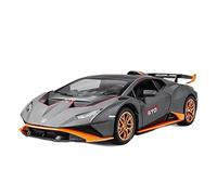 EMRGAZQD Réplica De Coche Vehículos De Motor 1:24 For Lamborghini Huracan STO Modelo Coche Deportivo Aleación Vehículo Fundido A Presión Colección Adultos, Adornos Coche Modelo a Escala(Titanium)