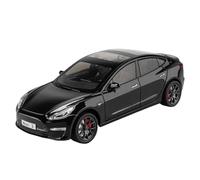 EMRGAZQD Réplica De Coche Vehículos De Motor 1:24 For Tesla Model3 Coche En Miniatura De Aleación Diecast Metal Vehículo Sonido Y Luz Regalo Coleccionables Coche Modelo a Escala(Black)
