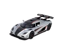 EMRGAZQD Réplica De Coche Vehículos De Motor 1/32 Apto For Koenigsegg One1 Aleación Diecast Modelo Coche Deportivo Pull Back Race Colección Vehículos Fundidos A Presión Coche Modelo a Escala(Silver)