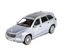 EMRGAZQD Réplica De Coche Vehículos De Motor Mini Coche De Simulación De Aleación For Maybach GLS600 Escala 1/24 Modelo Coche Fundido A Presión Colección De Adornos Coche Modelo a Escala(Chrome)