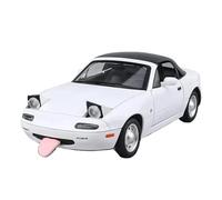 EMRGAZQD Réplica De Coche Vehículos De Motor Mini Coche De Simulación De Aleación For Mazda MX-5 Escala 1:24 Modelo De Coche Fundido A Presión, Adornos Decorativos Coche Modelo a Escala(White)