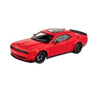 EMRGAZQD Réplica De Coche Vehículos De Motor Mini Coche Simulación De Aleación For Dodge Challenger SRT Escala 1:24 Modelo Coche Fundido A Presión Adornos Decorativos Coche Modelo a Escala(Red)
