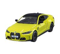 EMRGAZQD Réplica De Coche Vehículos De Motor Simulación A Escala 1/32 For BMW M4 G82 Modelo De Coche De Aleación Modelo De Metal Adornos Decorativos For El Hogar Coche Modelo a Escala(Yellow)