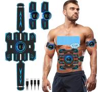 EMS Abdominales Electroestimulacion,Electroestimulador Muscular Abdominales, EMS Estimulación, Cinturón Muscular Abdominal, Estimulación Muscular para Fortalecer y regenerar los músculos Abdominals
