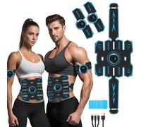 EMS Abdominales Electroestimulacion,Electroestimulador Muscular Abdominales, EMS Estimulación, Cinturón Muscular Abdominal, Estimulación Muscular para Fortalecer y regenerar los músculos Abdominals
