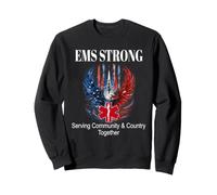 EMS-EMT Patriotic Eagle-Jets sirviendo a la Estrella de la Vida de la Comunidad Sudadera