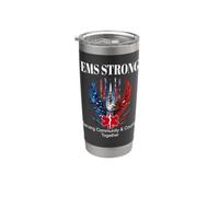 EMS-EMT Patriotic Eagle-Jets sirviendo a la estrella de la vida de la comunidad Vaso térmico de acero inoxidable de doble pared