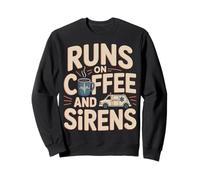EMS paramédico Funciona con el Humor del café y Las Sirenas Sudadera